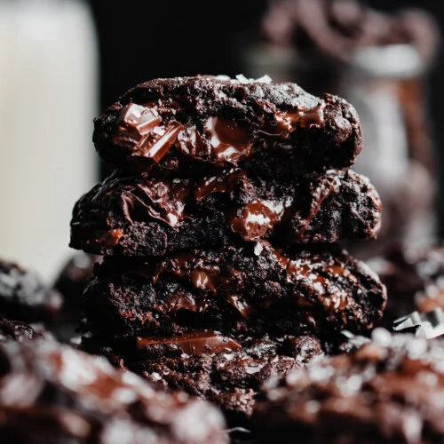Gooey Triple Chocolate Cookie